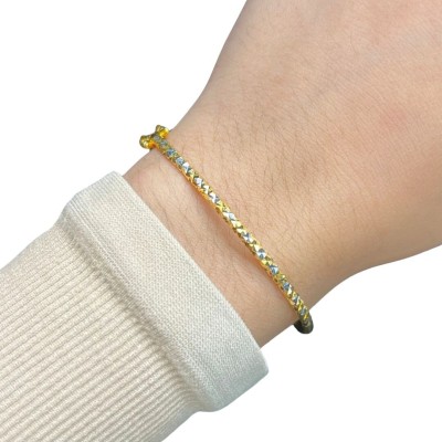 Gelang Minggu Emas dan Chrome 916/22K