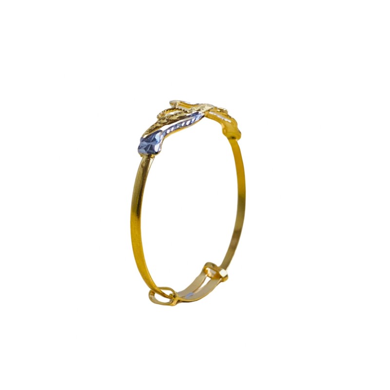 Gelang Cherie Selisih Kanak-Kanak Emas dan Chrome 916/22K