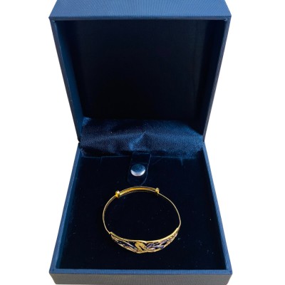 Gelang Love Selisih Kanak-Kanak Emas dan Chrome 916/22K