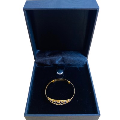 Gelang Love Selisih Kanak-Kanak Emas dan Chrome 916/22K Gelang Love Selisih Kanak-Kanak Emas dan Chrome 916/22K