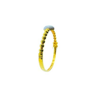 Gelang Boba Love Emas dan Chrome 916/22K