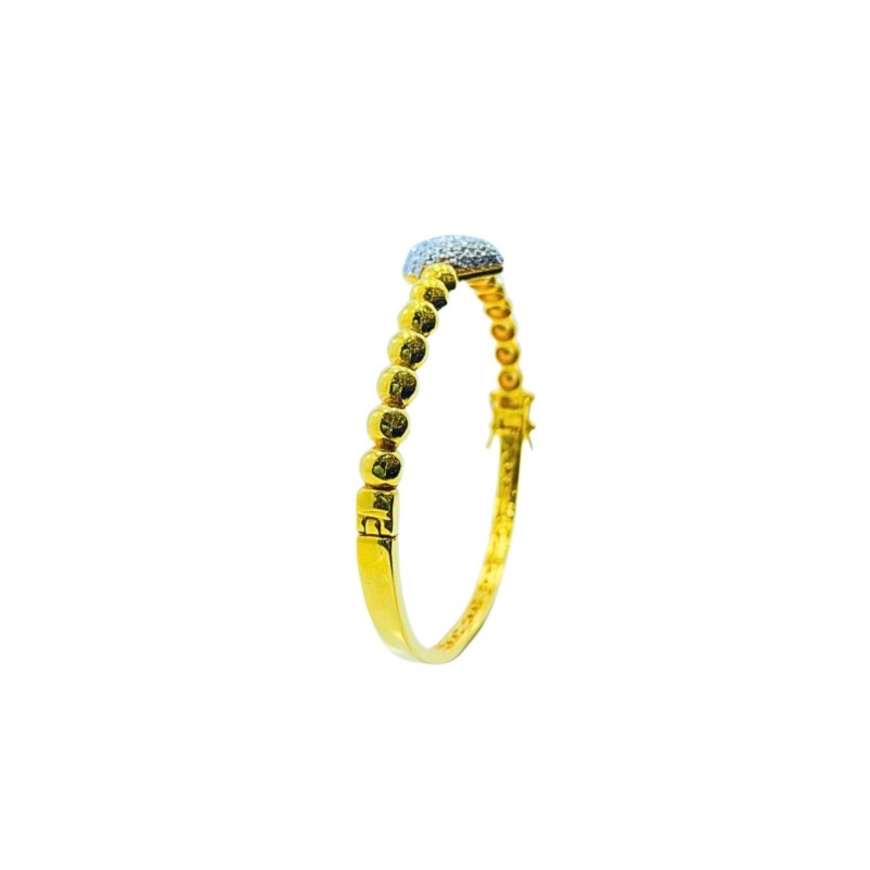 Gelang Boba Love Emas dan Chrome 916/22K