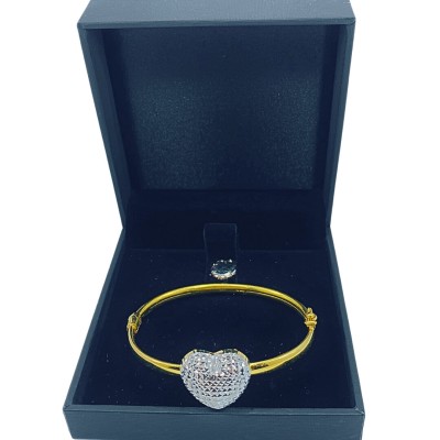 Gelang Love Emas dan Chrome 916/22K Gelang Love Emas dan Chrome 916/22K