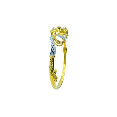 Gelang Bunga Emas dan Chrome 916/22K
