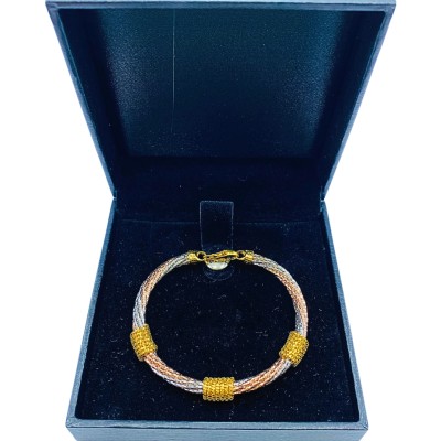 Gelang Cavo Emas, Chrome dan Rose Gold 916/22K Gelang Cavo Emas, Chrome dan Rose Gold 916/22K