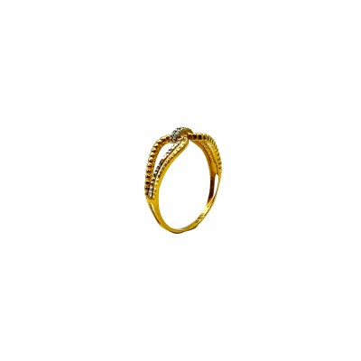 Cincin Boba Emas dan Chrome 916/22K