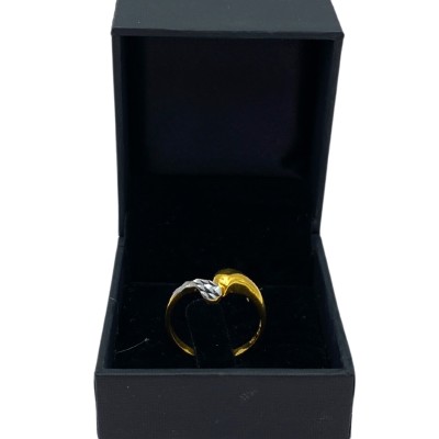 Cincin Vendetta Emas dan Chrome 916/22K