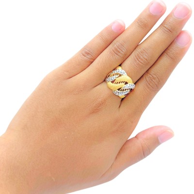 Cincin Adira M Emas dan Chrome 916/22K