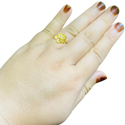 Cincin Bunga Emas 916/22K