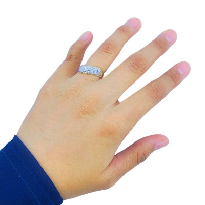Cincin Lintah Emas dan Chrome 916/22K
