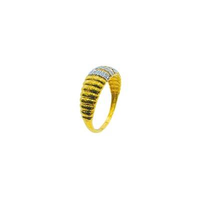 Cincin Lintah Emas dan Chrome 916/22K