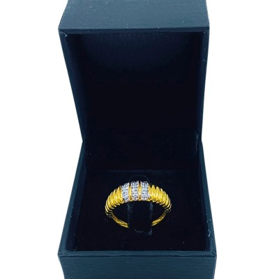 Cincin Lintah Emas dan Chrome 916/22K