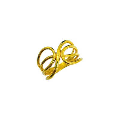 Cincin Silang 4 Layer Emas 916/22K