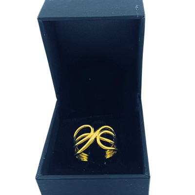 Cincin Silang 4 Layer Emas 916/22K