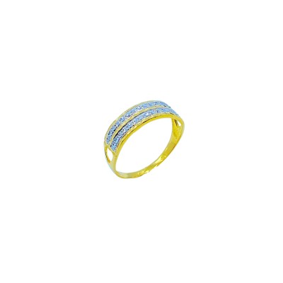 Cincin Diamond Cut Emas dan Chrome 916/22K Cincin Diamond Cut Emas dan Chrome 916/22K