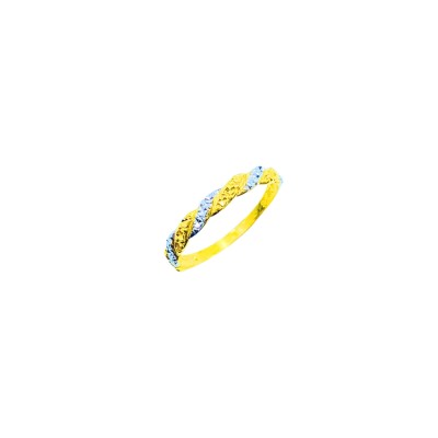 Cincin Pintal Emas dan Chrome 916/22K