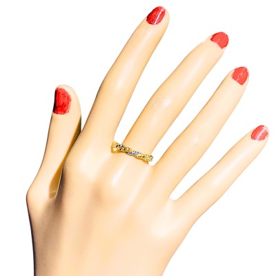Cincin Pintal Emas dan Chrome 916/22K