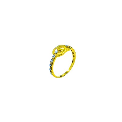 Cincin Grande Emas dan Chrome 916/22K