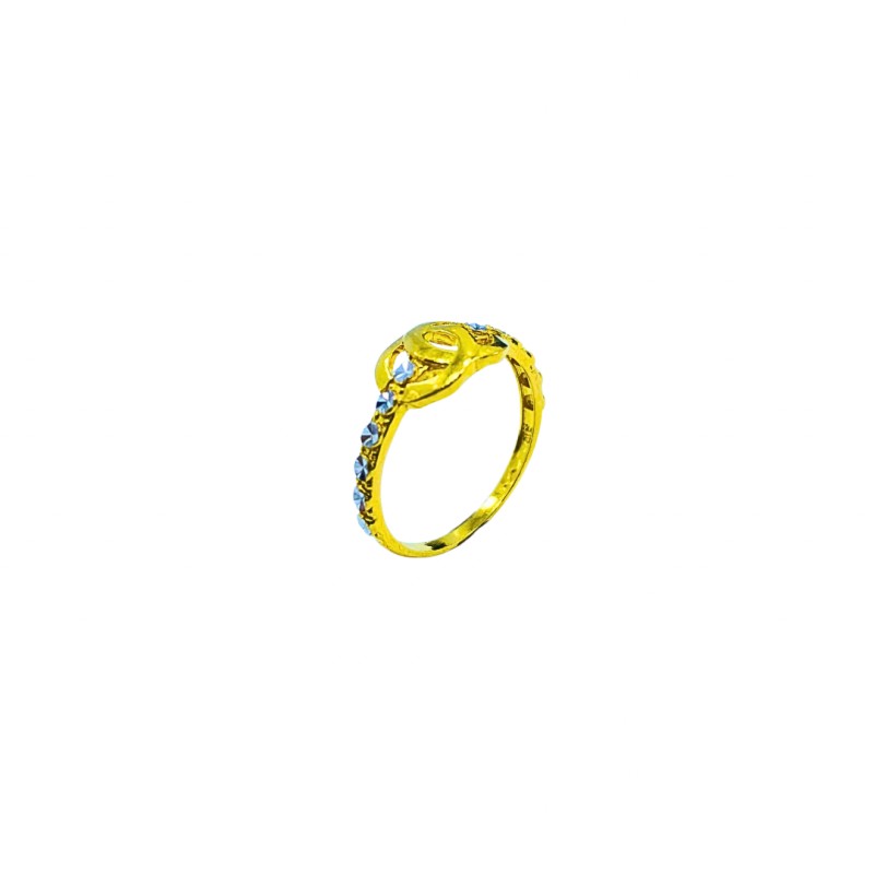 Cincin Grande Emas dan Chrome 916/22K
