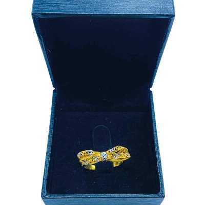 Cincin Reben Emas dan Chrome 916/22K
