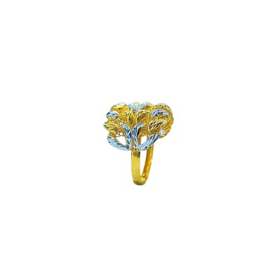 Cincin Adira Emas dan Chrome 916/22K