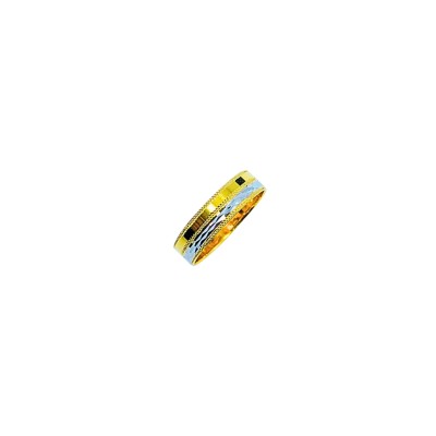 Cincin Belah Rotan Emas dan Chrome 916/22K