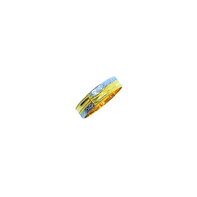 Cincin Belah Rotan Emas dan Chrome 916/22K