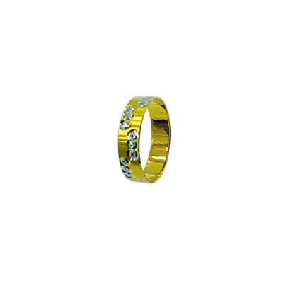 Cincin Belah Rotan Emas dan Chrome 916/22K