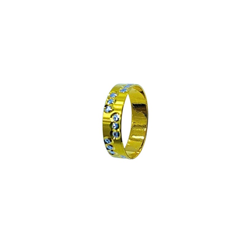 Cincin Belah Rotan Emas dan Chrome 916/22K