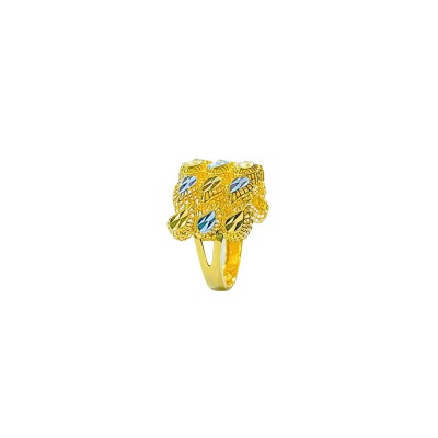 Cincin Eye Drop Emas dan Chrome 916/22K Cincin Eye Drop Emas dan Chrome 916/22K