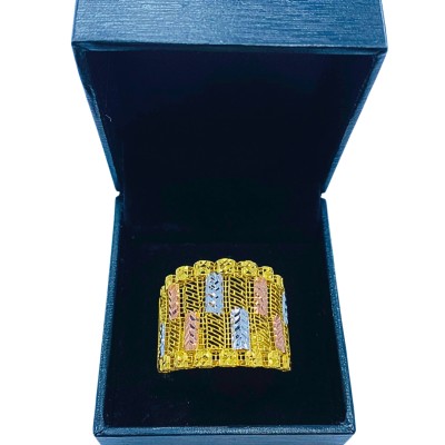 Cincin Kerawang Emas, Chrome dan Rose Gold 916/22K Cincin Kerawang Emas, Chrome dan Rose Gold 916/22K
