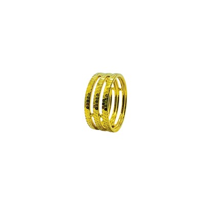 Cincin Honeycomb Emas 916/22K