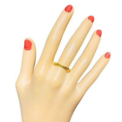 Cincin Honeycomb Emas 916/22K