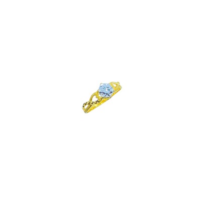 Cincin Audrey Emas dan Chrome 916/22K
