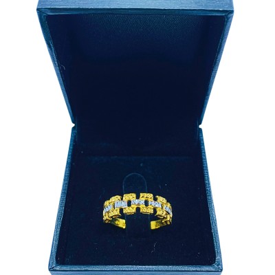 Cincin Rolex Emas dan Chrome 916/22K