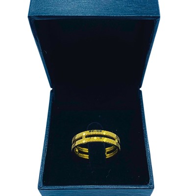 Cincin Honeycomb Emas 916/22K