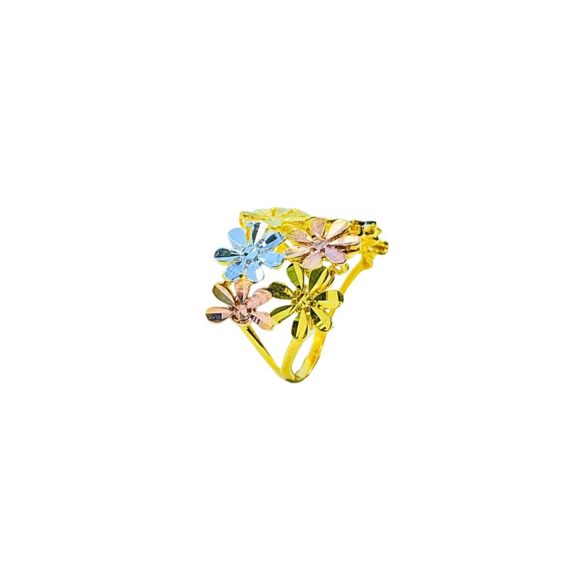 Cincin Marissa Emas, Chrome dan Rose Gold 916/22K