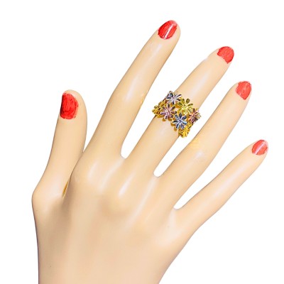 Cincin Marissa Emas, Chrome dan Rose Gold 916/22K Cincin Marissa Emas, Chrome dan Rose Gold 916/22K