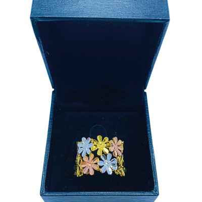 Cincin Marissa Emas, Chrome dan Rose Gold 916/22K Cincin Marissa Emas, Chrome dan Rose Gold 916/22K