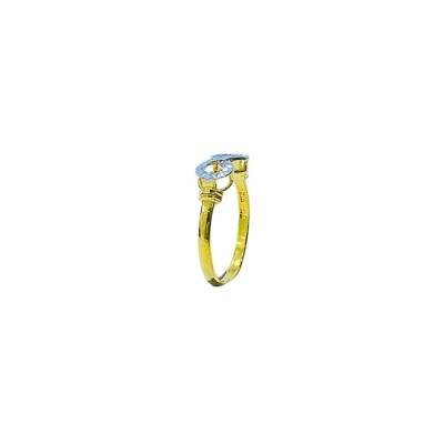 Cincin Endless Emas dan Chrome 916/22K