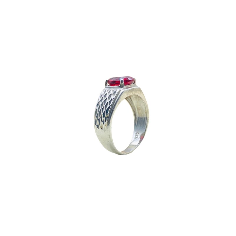 Cincin Permata Merah 925/Perak