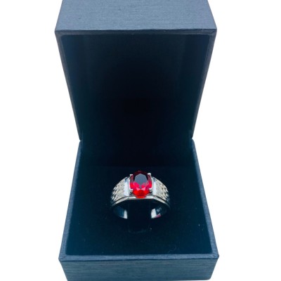 Cincin Permata Merah 925/Perak
