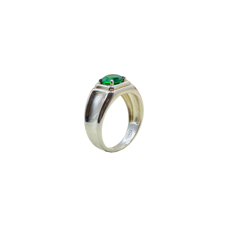 Cincin Permata Hijau 925/Perak