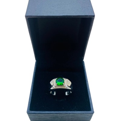 Cincin Permata Hijau 925/Perak