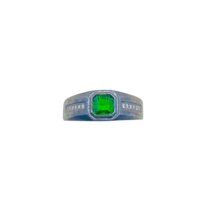 Cincin Permata Hijau 925/Perak