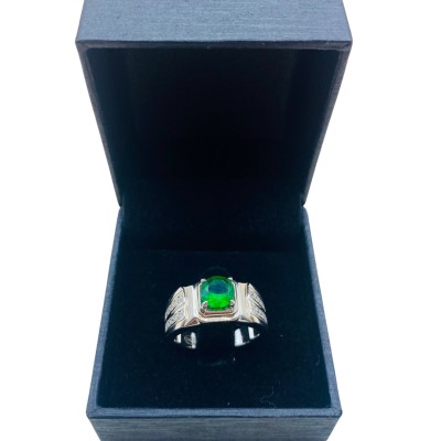 Cincin Permata Hijau 925/Perak