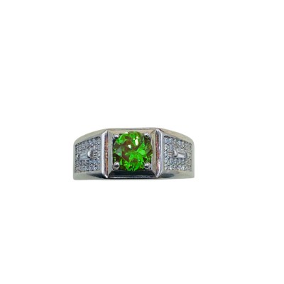 Cincin Permata Hijau 925/Perak