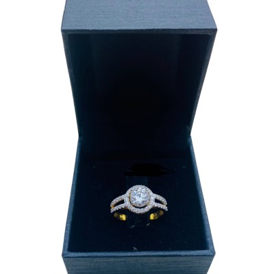 Cincin Permata Putih Emas 916/22K