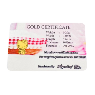 GOLD BAR SELAMAT HARI JADI HELLO KITTY 0.20 GRAM
