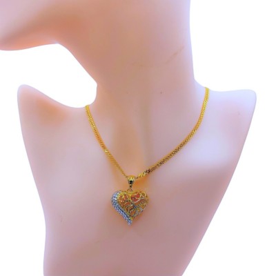 Loket Diamond Cut Emas dan Chrome 916/22K